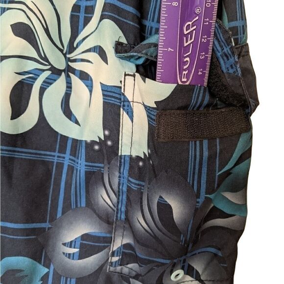 HANG TEN MENS SIZE MEDIUM LINED SWIM TRUNKS W/DRAWSTRING AND POCKET - Picture 5 of 9